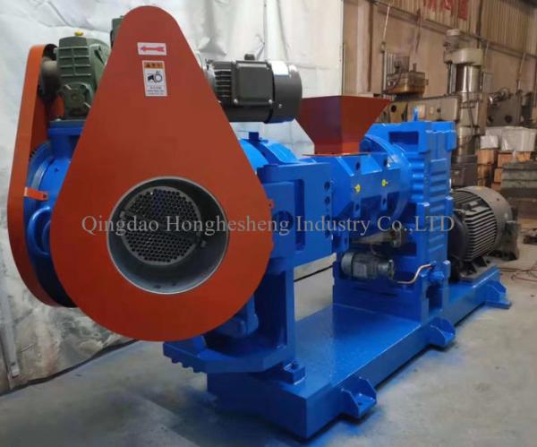 85mm 17KW Hot Feed Single Screw Rubber Extruder Machinery Rubber Strainer Extruder