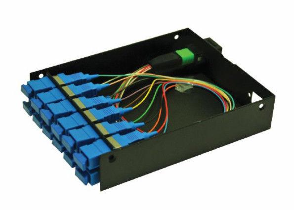 Simplex / Duplex LC MPO Fiber Optic Cassette Patch Panel With RoHS / SGS