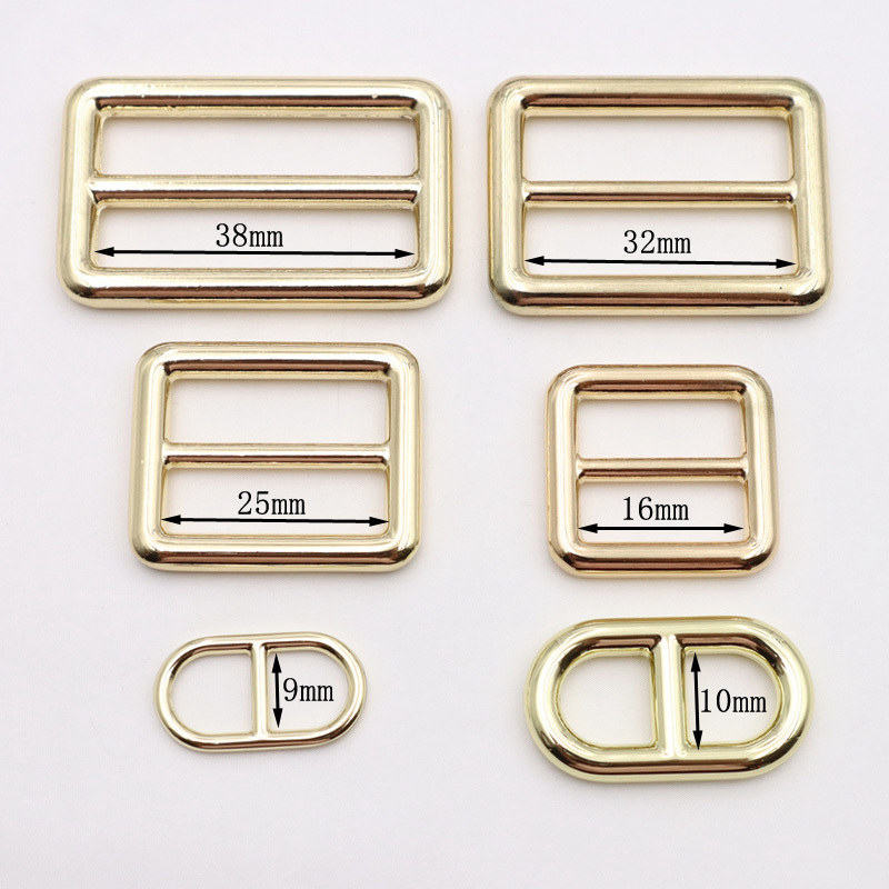 19mm Webbing Adjustment Buckle OEM ODM Tri Glide Buckles For Lady Handbag