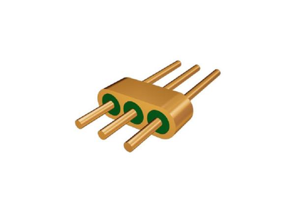 Kovar Multi-pin Headers Hermetic Glass To Metal Seal Connectors 7052 7070