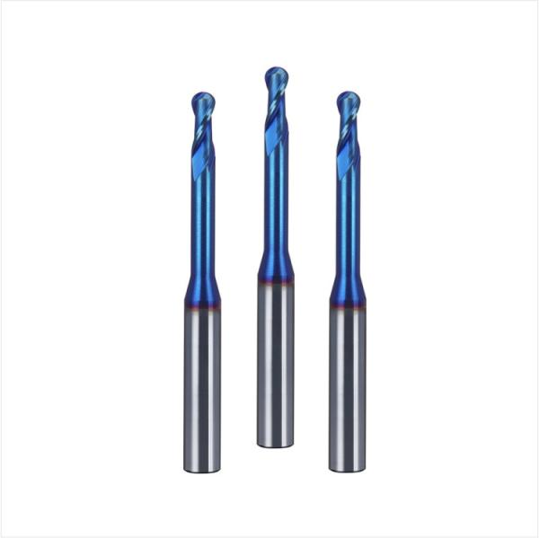 Micro Diameter Solid Carbide End Mill High Precision With TiAlN Coating