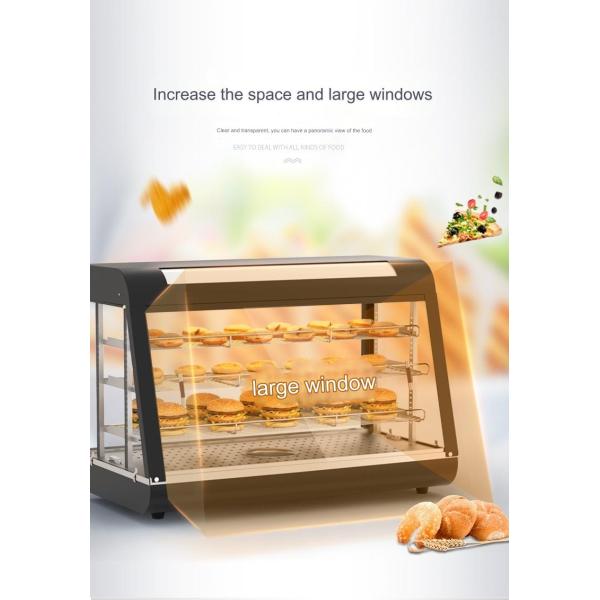 30 KG Stainless Steel Food Warmer Display Showcase with Automatic Constant Temperature