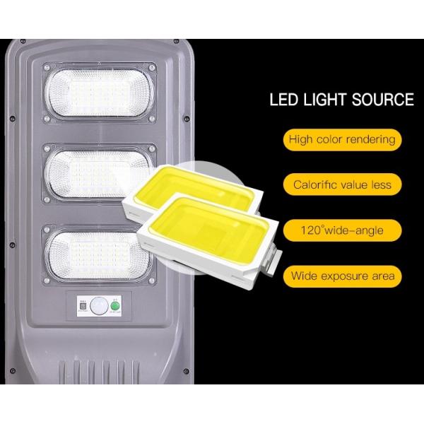 Eco Friendly Solar LED Street Light Non Electric High Stable Performance Remote Control