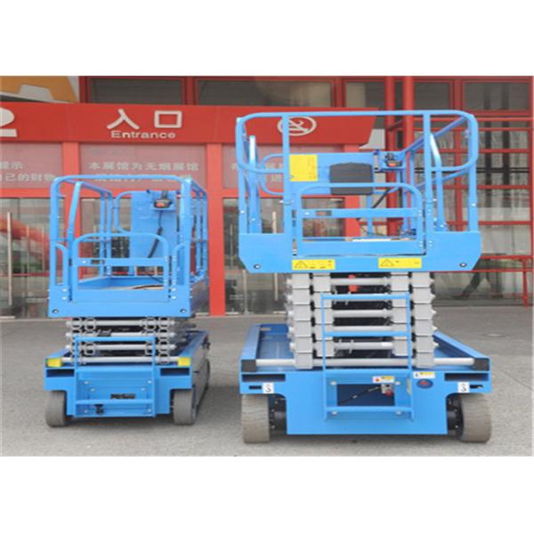 12M JHC Mechanical Scissor Lift Machine , Personnel Scissor Lift Cost Effective