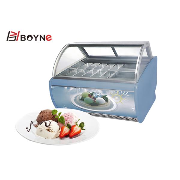 Замораживатель дисплея мороженого магазина чая молока витринного шкафа торта R134a