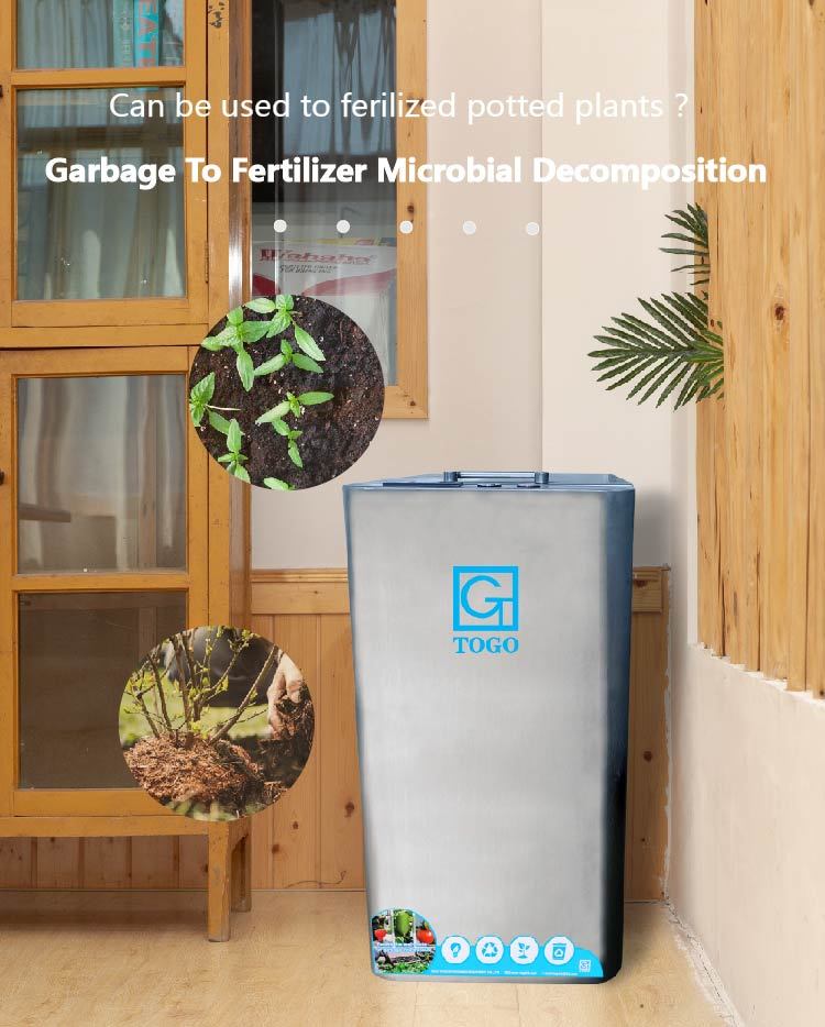 TOGO Electric Stainless Steel Kitchen Food Waste Composter with Batch Feed for Home-TG-CC-5