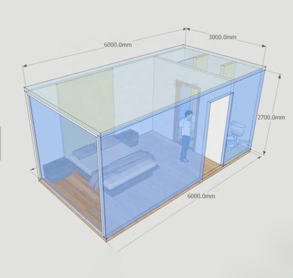 OEM/ODM настраиваемый цвет контейнерного дома 3D модель дизайн для легкой сборки демонтажа