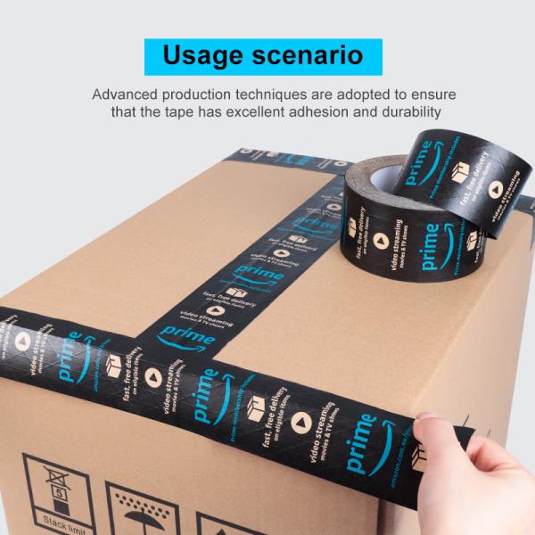 Custom Logo Environmentally Wet Water Activated Reinforced Adhesive Paper & Film Kraft Packaging Adhesive Tape