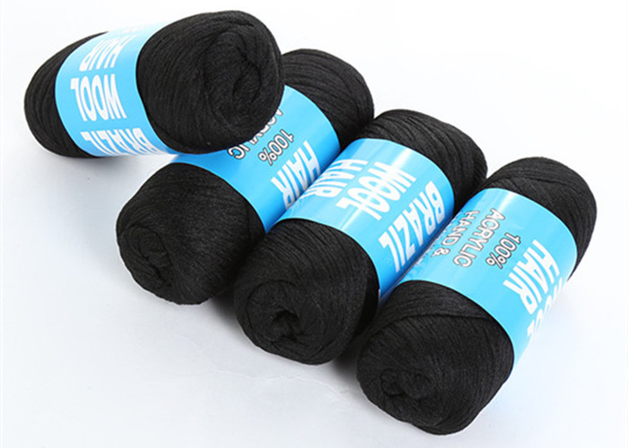 Brazilian Wool Hair 100% Acrylic Knitting Yarn , Hand and Machine Knitting Blended Yarn Scale Hair 70G