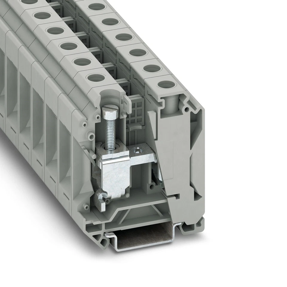 Phoenix Contact Fuse Terminal Connector UK 35 N Feed-through Terminal Block with 1000 V 125 A and Screw Connection