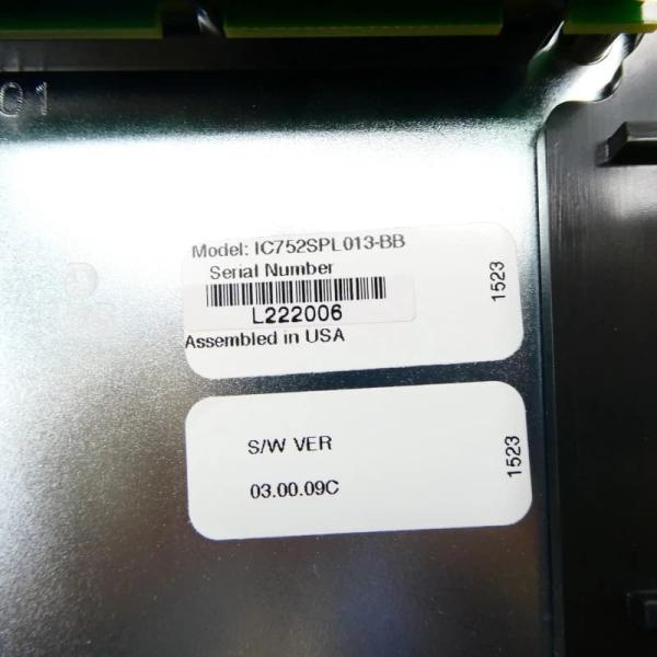L'interface de commande du panneau de commande GE IC752SPL013 250 mm HMI