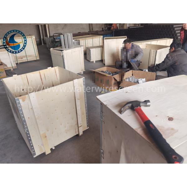 Sus304 Profile 80mm OD V Wire Screen Filter Screw Press Baskets