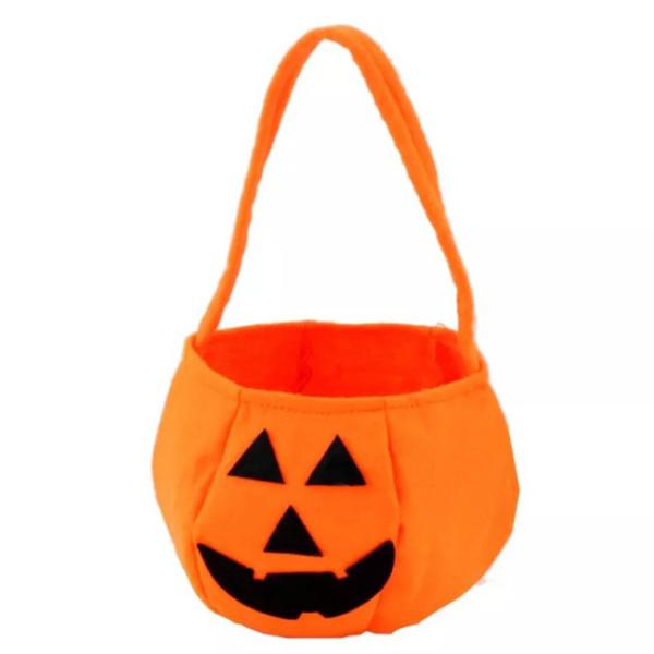 NonWoven Halloween Christmas Ornaments Pumpkin Candy Bucket Trick Or Treat