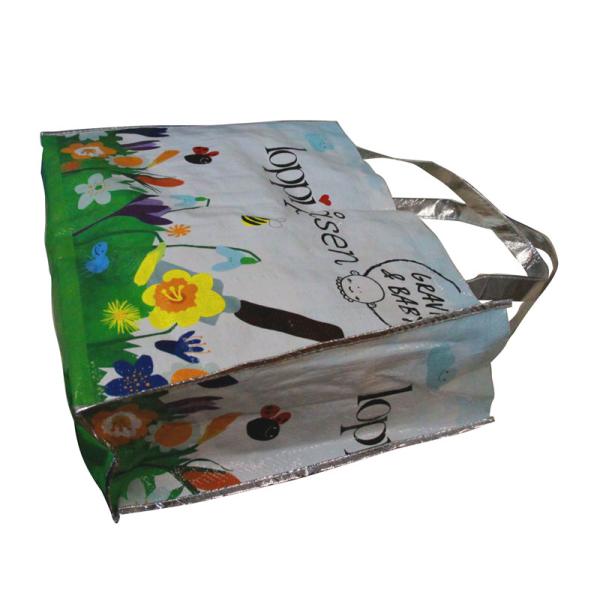 LoppiPasen 120gsm Fabric Carrier Bags Water Proof , PP Woven Shopping Bags