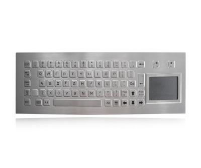 Teclado de aço inoxidável à prova de explosões de 68 chaves com Touchpad Ruggedized