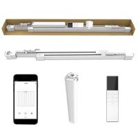 Voie électrique d'ouvreur de rideau en Smart de rouleau précis en aluminium blanc pour le balcon