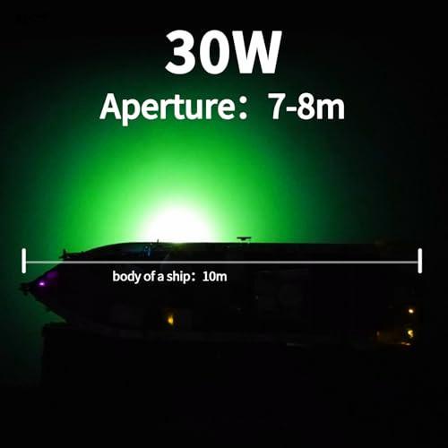 3000 Lumens Green LED Fishing Light for Dock Attractants and Night Fishing Underwater