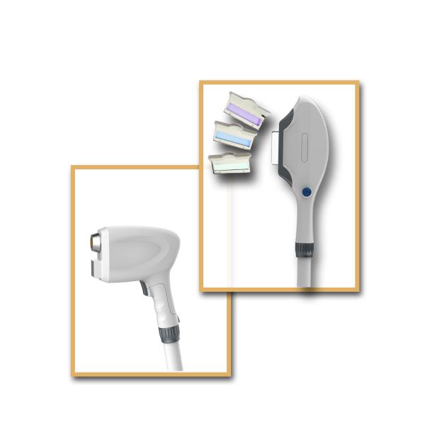 Portable 2 In 1 Professional Laser Hair Removal Equipment Plus E - Light IPL SHR OPT RF