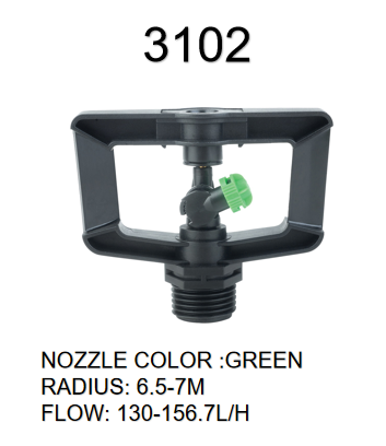 360 Degrees Rotation Damping Variable Angle Irrigation Automatic Sprinkler for Watering