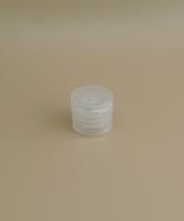 Small Clear Round Ribbed Plastic Cap for Cosmetic Bottles
