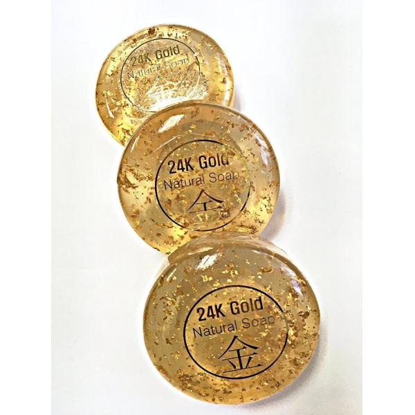 Handmade Whitening 24k Gold Glutathione Soap Body Care For Cleansing