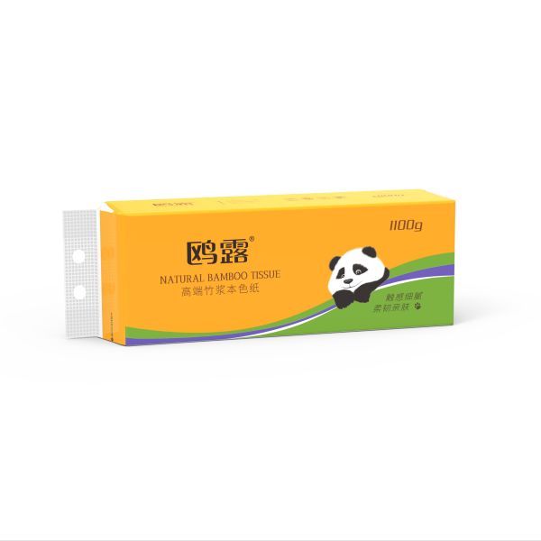 Custom Logo Organic Bamboo Face Towel Soft Packaging Natural Facial Tissues Travel Size Wholesale