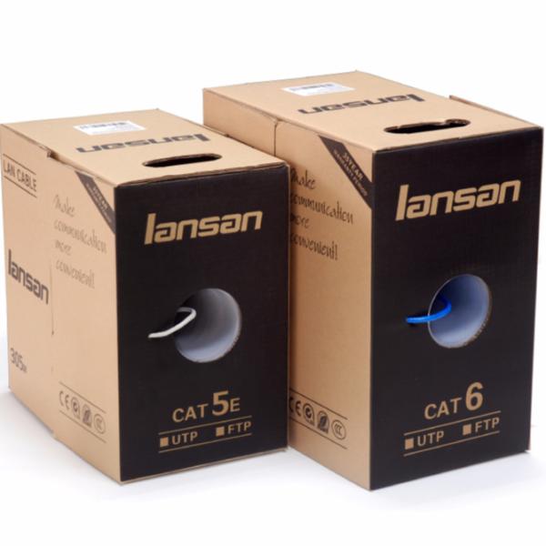 На открытом воздухе сопротивление кабеля Lan куртки Cat6 UTP двойного слоя УЛЬТРАФИОЛЕТОВОЕ