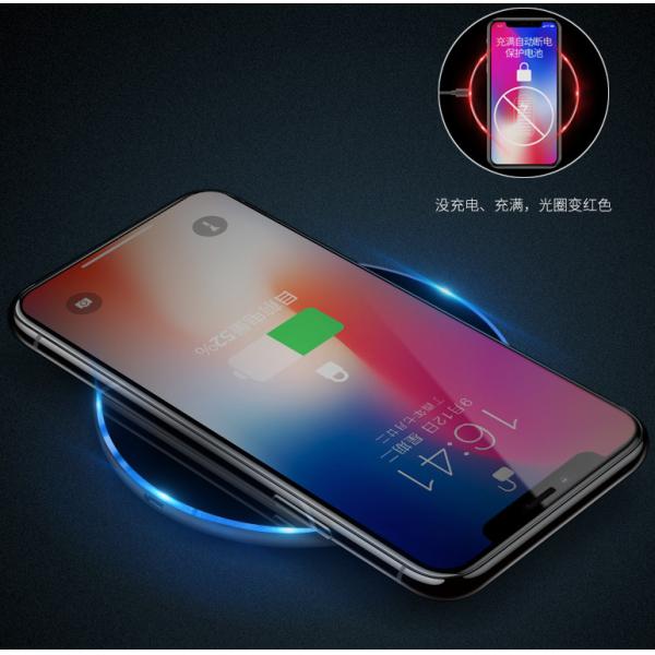 ABS + Rubber Wireless Charging Power Bank 10000mAh / Portable Smart Phone Wireless Charging Pad