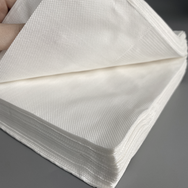 Printed logo Eco Friendly Natural Cream Beige 33x33 Finger Food Napkin Tissue Shaped Paper