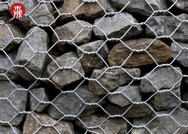 1x1x2 Gabion Wall Baskets Welded Gabion Box Galvanized Hexagonal Wire