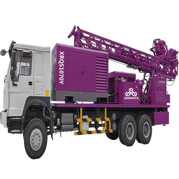 Multifunctional Water Well Drilling Machine With Mud Pump Truck Mounted Water Drilling Rig