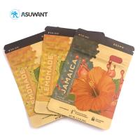 Kraft Brown White Stand Up Zipper Bags Eco Friendly Compostable CMYK Color