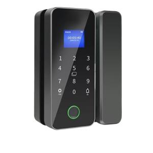 防水デジタル電子スマートスライドガラスドアロックデジタル両面