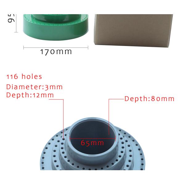 Caso vacío giratorio 170*95m m del almacenamiento de la broca de la joyería de la forma redonda
