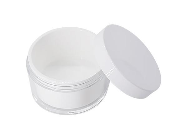 Transparent Replaceable Acrylic Cream Jar Refilled With Aluminum Seal 50g 100g 200g