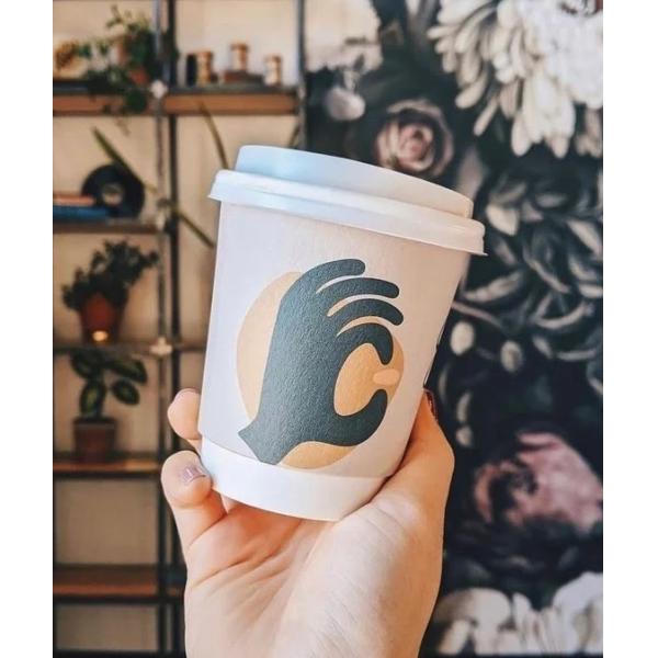 Biodegradable PLA Coffee Cup for Industrial Beverage in Business Offices and Industrial