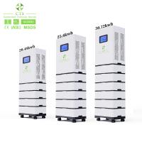 lifepo4 bateria 48v 20kwh 30kwh todo em uma pilha com o inversor 5kw híbrido para o sistema do armazenamento de energia da casa