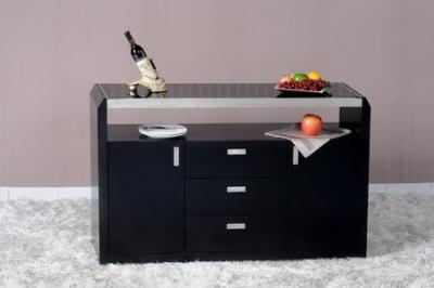 Modern Dining Room Furniture,Black Oak Wood Buffet,Side Board