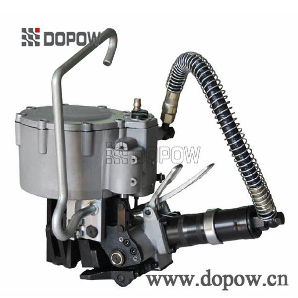 High Tension Double Teeth Pneumatic Steel Strapping Machine For Heavy Industrial