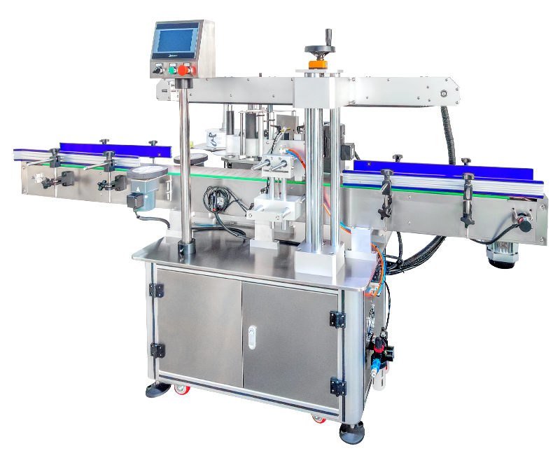 High Accuracy Automatic Glass and Plastic Round Bottle Labeler Snacks Sauces and Honey Labeling Machine for Bottles and Jars
