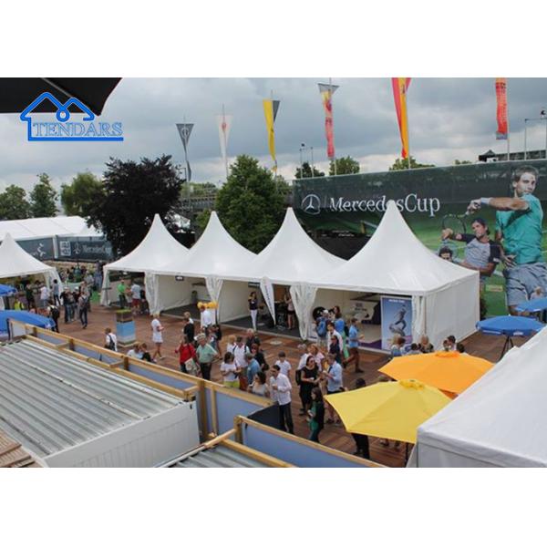 Reinforced Aluminum Frame 4x4m Aluminium Pagoda Tent Fire-Retardant Canopy Clear Span for Luxury Weddings