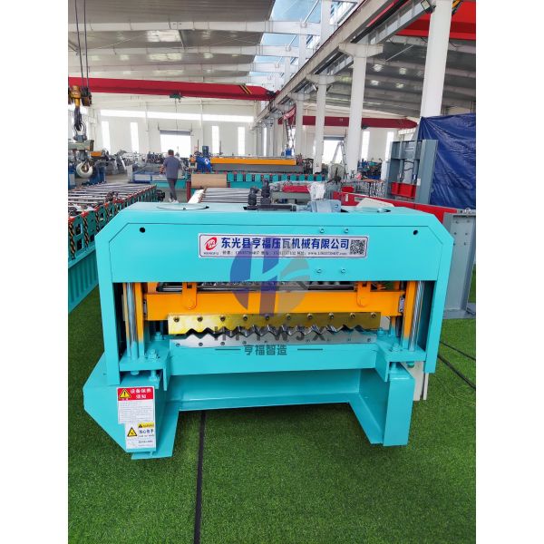 Industrial Intelligent Corrugated Sheet Roll Forming Machine 350H Steel Frame