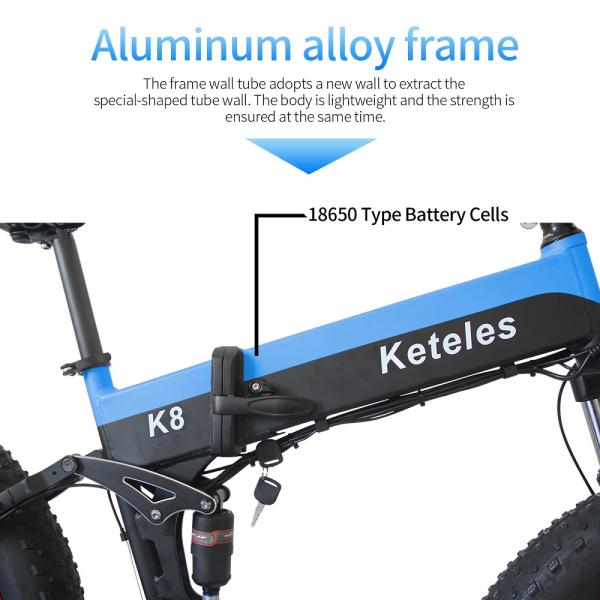 26x4.0 inch Fat Tire Folding E-Bike 1000W Motor 14.5AH S/\MSUNG Lithium Battery 21-Speed Electric Bike Drop Shipping Available