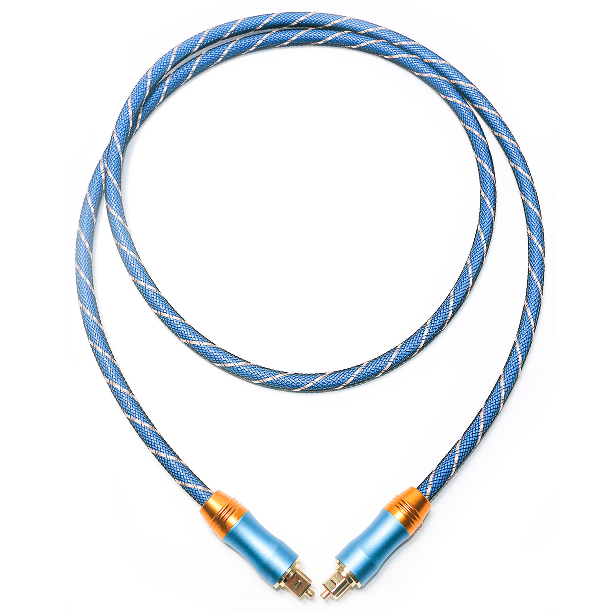 Цифровой кабель Toslink Premium OD6.0 с вязаной веревкой, матовый корпус, квадратный интерфейс, синий, 1,5 м, HiFi звук для сабвуфера
