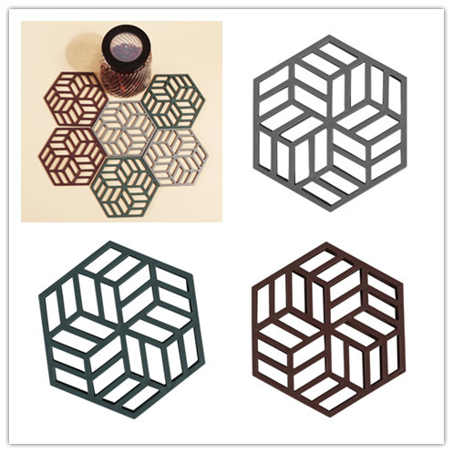 Thick Ceramic Kitchen Silicone Pot Holders Heat Mat Bowl Coaster