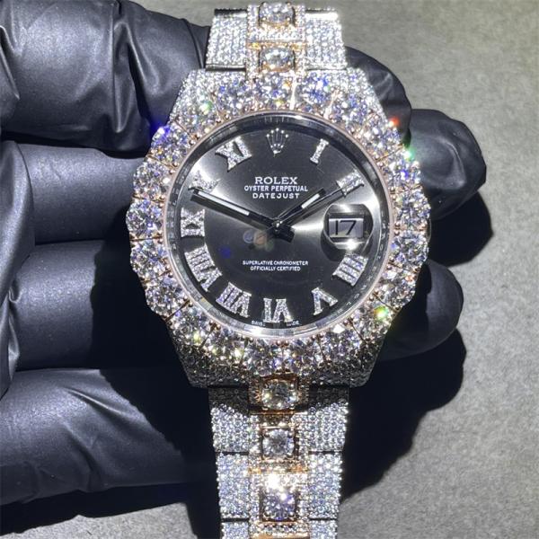 Relógio G de Hip Hop Rolex Moissanite para chocar o busto luxuoso abaixo de Diamond Watch