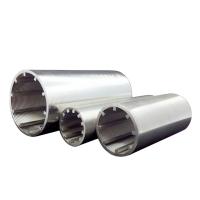 Acero inoxidable con ranuras cuña de alambre de pantalla de agua tubo de pozo de perforación de tubería