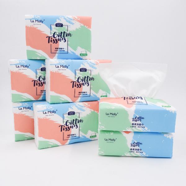 Toalha facial descartável viscosa 18cmx20cm de Spunlace