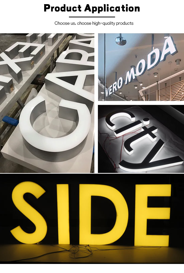 13 см Канал Letter Trim Cap S Выбор Канал Letter Edge Простая установка