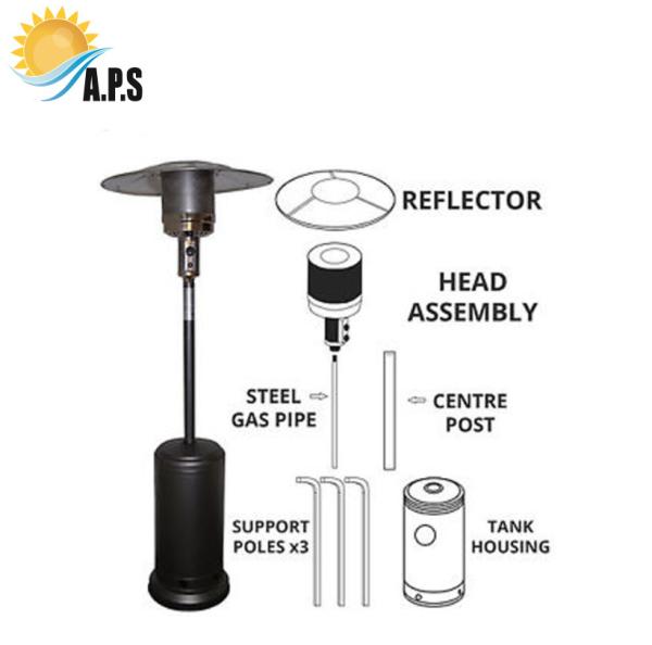 Commercial Gas Garden Heater Stainless Steel Flame Gas Heater Stainless Steel Flame Gas Heater